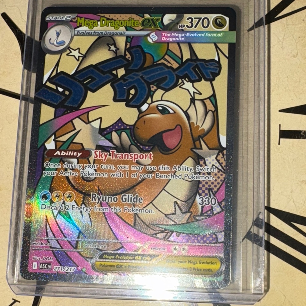 Pokemon Mega Dragonite EX Holographic  271/217 MA mega affect Trading Card